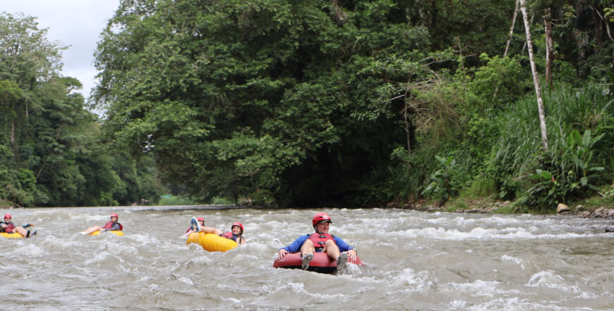 TUBING IN THE SARAPIQUÍ RIVER CLASS 1-2