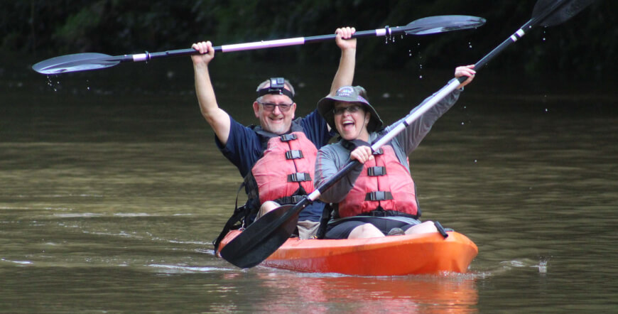 KAYAKING AT PUERTO VIEJO RIVER