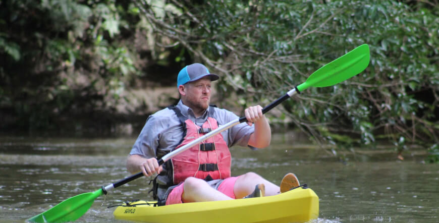KAYAKING AT PUERTO VIEJO RIVER