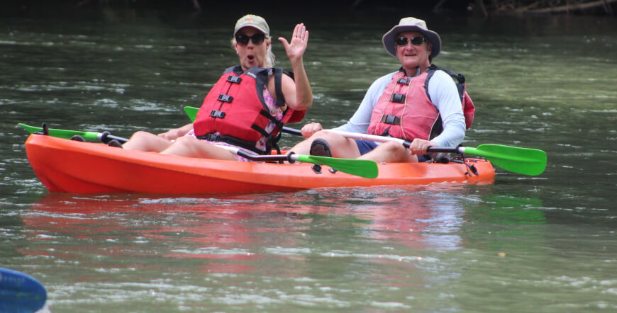 KAYAKING AT PUERTO VIEJO RIVER