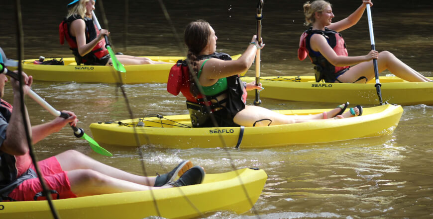 KAYAKING AT PUERTO VIEJO RIVER